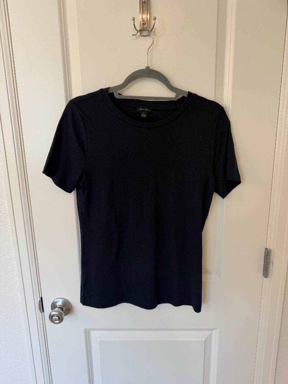 NWOT Ann Taylor Navy Blue Cotton Tee